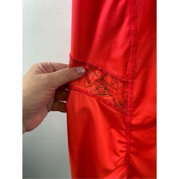 Athleta Orange Printed Sleeveless Top Size L - Picture 4 of 8